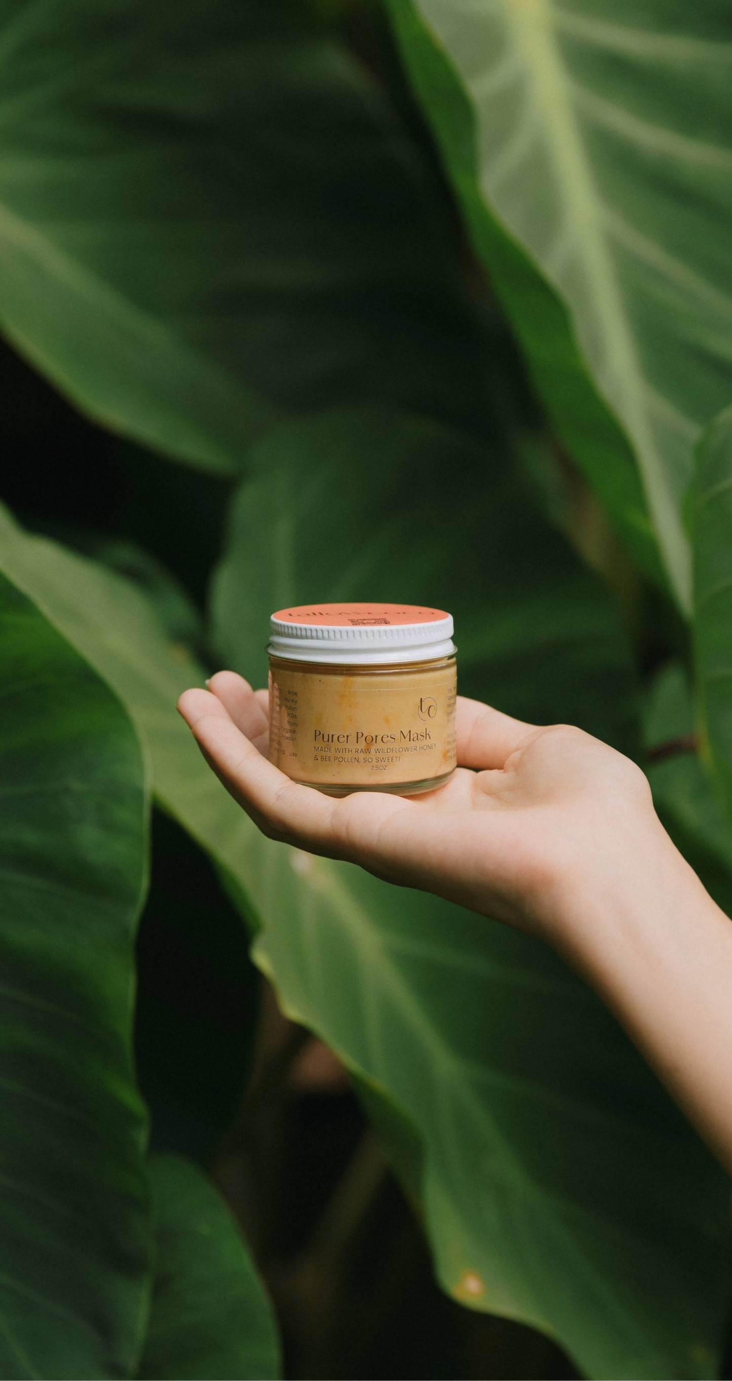 Purer Pores Mask - Raw Wildflower Honey & Bee Pollen for Deep Cleansing & Radiant Skin